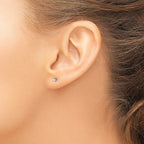 14ky .10ct. VS2/SI1 G-I Diamond Stud Thread on/off Post Earrings