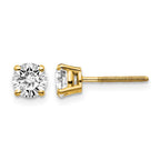 14ky 1.00ct. VS2/SI1 G-I Diamond Stud Thread on/off Post Earrings
