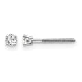 14kw .10ct VS2/SI1 G-I Diamond Stud Thread on/off Post Earrings