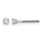 14kw .10ct VS2/SI1 G-I Diamond Stud Thread on/off Post Earrings