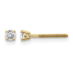 14ky .15ct. VS2/SI1 G-I Diamond Stud Thread on/off Post Earrings