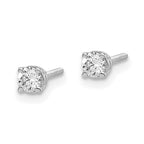 14kw .20ct SI3 G-I Diamond Stud Thread on/off Post Earrings