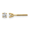 14ky .25ct. VS2/SI1 G-I Diamond Stud Thread on/off Post Earrings