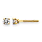 14ky .25ct. VS2/SI1 G-I Diamond Stud Thread on/off Post Earrings