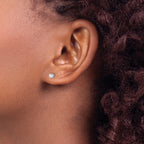 14kw .25ct VS2/SI1 G-I Diamond Stud Thread on/off Post Earrings