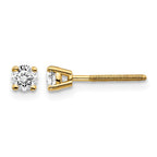 14ky .30ct. SI3 G-I Diamond Stud Thread on/off Post Earrings