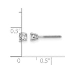 14kw .30ct VS2/SI1 G-I Diamond Stud Thread on/off Post Earrings