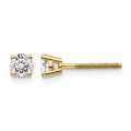 14ky .40ct. SI3 G-I Diamond Stud Thread on/off Post Earrings