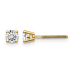 14ky .40ct. SI3 G-I Diamond Stud Thread on/off Post Earrings