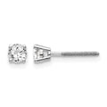 14kw .40ct VS2/SI1 G-I Diamond Stud Thread on/off Post Earrings