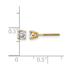14ky .50ct. SI3 G-I Diamond Stud Thread on/off Post Earrings