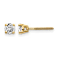 14ky .50ct. VS2/SI1 G-I Diamond Stud Thread on/off Post Earrings
