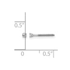 14kw .05ct. SI3 G-I Diamond Stud Thread on/off Post Earrings