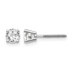 14kw .70ct VS2/SI1 G-I Diamond Stud Thread on/off Post Earrings