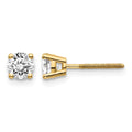14ky .70ct. VS2/SI1 G-I Diamond Stud Thread on/off Post Earrings