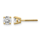 14ky .75ct. VS2/SI1 G-I Diamond Stud Thread on/off Post Earrings