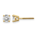 14ky .75ct. SI3 G-I Diamond Stud Thread on/off Post Earrings