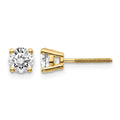 14ky .85ct. VS2/SI1 G-I Diamond Stud Thread on/off Post Earrings