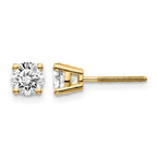 14ky .85ct. VS2/SI1 G-I Diamond Stud Thread on/off Post Earrings