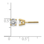 14ky .95ct. VS2/SI1 G-I Diamond Stud Thread on/off Post Earrings