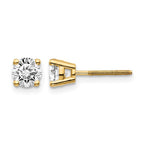 14ky .95ct. SI3 G-I Diamond Stud Thread on/off Post Earrings