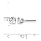 14kw .95ct VS2/SI1 G-I Diamond Stud Thread on/off Post Earrings
