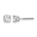 14kw .95ct SI3 G-I Diamond Stud Thread on/off Post Earrings