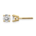 14ky .95ct. VS2/SI1 G-I Diamond Stud Thread on/off Post Earrings