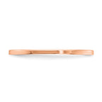 14K Rose Gold 1.2mm Flat Polished Stackable Band