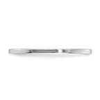 14K White Gold 1.2mm Flat Polished Stackable Band