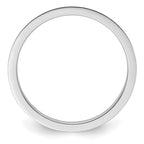 14K White Gold 1.2mm Criss-Cross Pattern Stackable Band