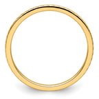 14K Yellow Gold 1.2mm Twisted Wire Pattern Stackable Band