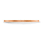 14K Rose Gold 1.2mm Flat Satin Stackable Band