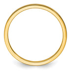 14K Yellow Gold 1.2mm Flat Satin Stackable Band