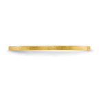 14K Yellow Gold 1.2mm Flat Satin Stackable Band