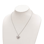 Survivor Collection 10K White Gold Rhodium-plated Clear Purple Topaz Heather Necklace