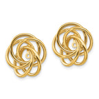 14k Polished Love Knot Earring Jackets