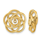 14k Polished Love Knot Earring Jackets