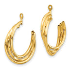 14k Polished Hoop Earring Jackets