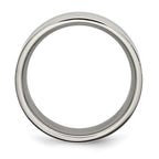 Titanium Grooved 9mm Polished Band