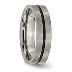 Titanium Black Enamel 6mm Brushed Band