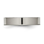 Chisel Titanium Polished 5mm Flat Band