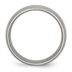 Chisel Titanium Brushed 7mm Half Round Band
