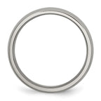 Chisel Titanium Polished 5mm Half Round Band