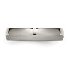 Chisel Titanium Polished 5mm Half Round Band