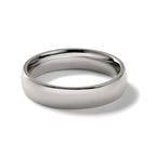 Chisel Titanium Polished 5mm Half Round Band