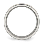 Chisel Titanium Polished Yellow IP-plated 7mm Grooved Band