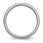 Chisel Titanium Brushed with 14k Gold Inlay 6mm Band