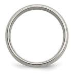 Chisel Titanium Brushed with 14k Gold Inlay 8mm Band