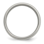 Chisel Titanium Polished with 14k Gold Inlay 8mm Band